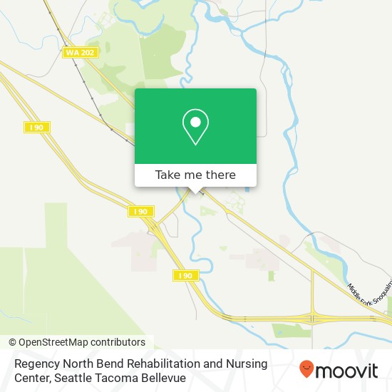 Regency North Bend Rehabilitation and Nursing Center map