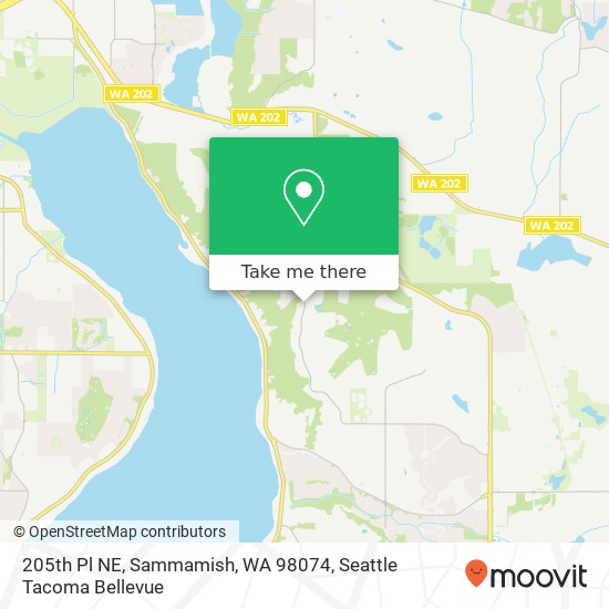 205th Pl NE, Sammamish, WA 98074 map