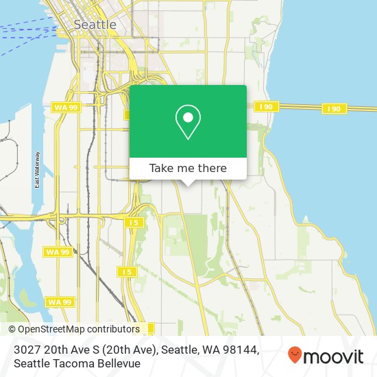 Mapa de 3027 20th Ave S (20th Ave), Seattle, WA 98144