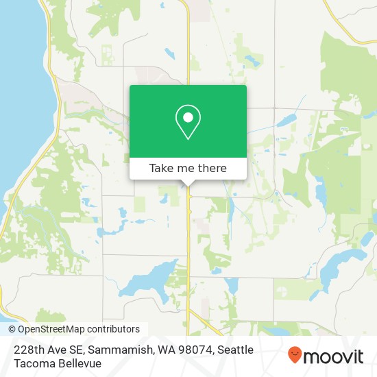 Mapa de 228th Ave SE, Sammamish, WA 98074