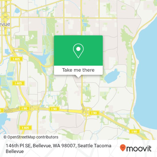 146th Pl SE, Bellevue, WA 98007 map
