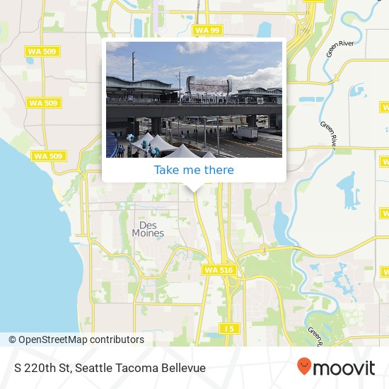 Mapa de S 220th St, Des Moines (SEATTLE), WA 98198