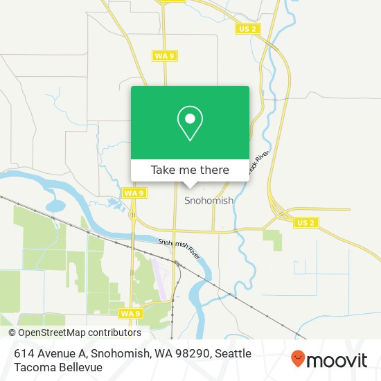 614 Avenue A, Snohomish, WA 98290 map