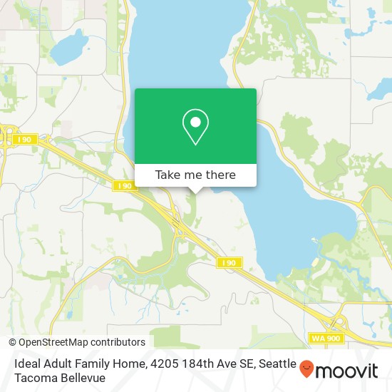 Mapa de Ideal Adult Family Home, 4205 184th Ave SE