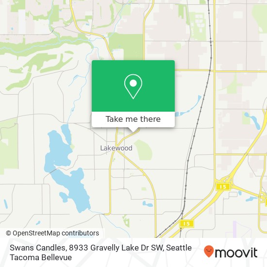 Swans Candles, 8933 Gravelly Lake Dr SW map