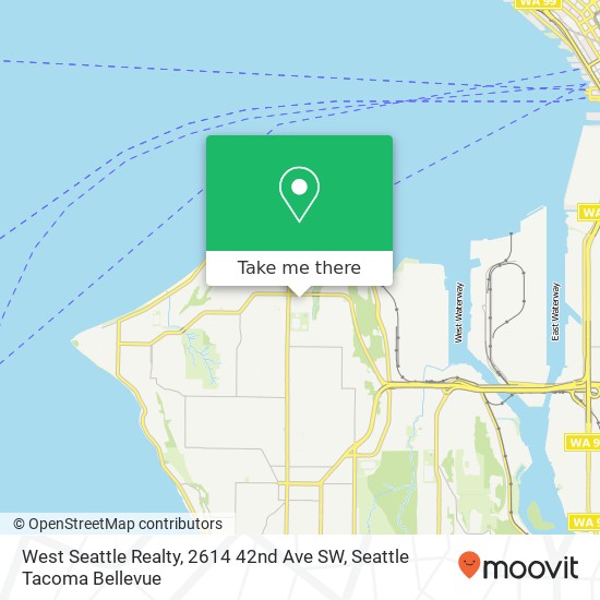 West Seattle Realty, 2614 42nd Ave SW map
