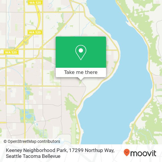 Mapa de Keeney Neighborhood Park, 17299 Northup Way