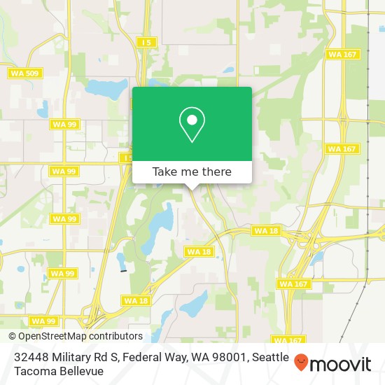 32448 Military Rd S, Federal Way, WA 98001 map