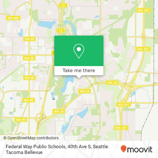 Mapa de Federal Way Public Schools, 40th Ave S