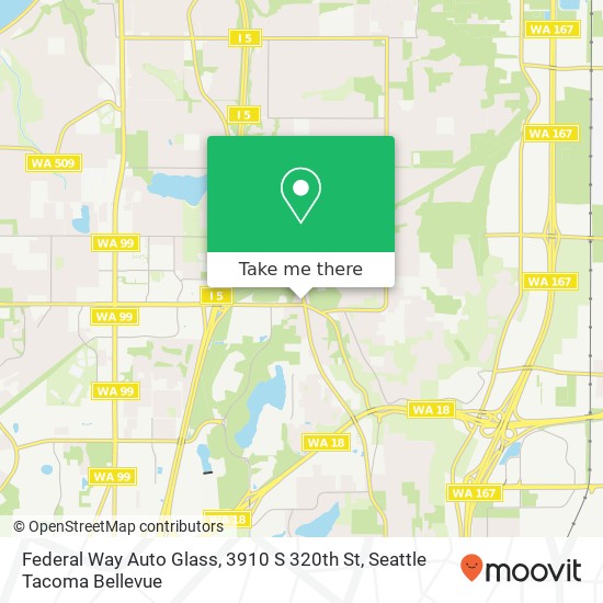 Mapa de Federal Way Auto Glass, 3910 S 320th St