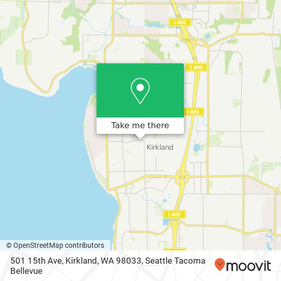 Mapa de 501 15th Ave, Kirkland, WA 98033