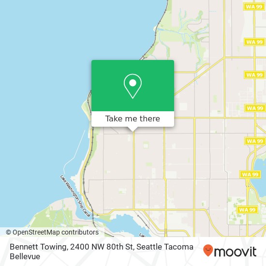 Bennett Towing, 2400 NW 80th St map