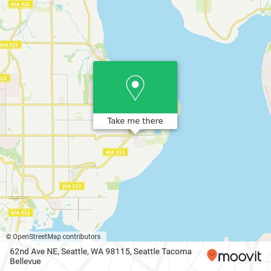 Mapa de 62nd Ave NE, Seattle, WA 98115