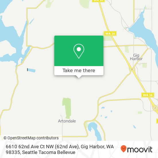 6610 62nd Ave Ct NW (62nd Ave), Gig Harbor, WA 98335 map