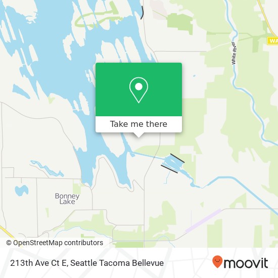 Mapa de 213th Ave Ct E, Bonney Lake, WA 98391