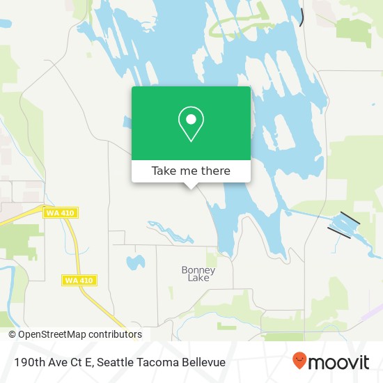 Mapa de 190th Ave Ct E, Bonney Lake, WA 98391