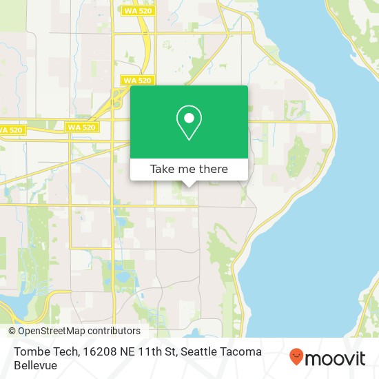 Mapa de Tombe Tech, 16208 NE 11th St