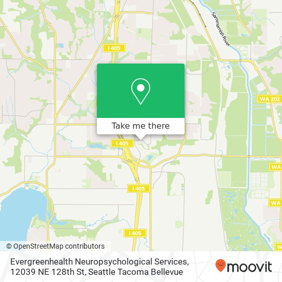 Evergreenhealth Neuropsychological Services, 12039 NE 128th St map