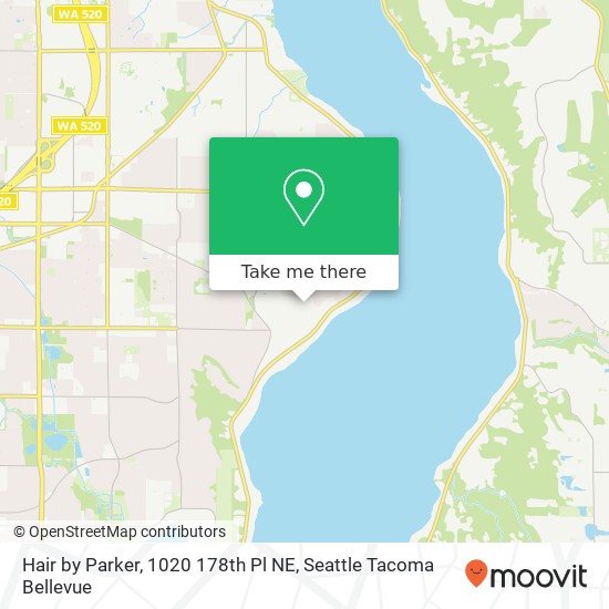 Hair by Parker, 1020 178th Pl NE map