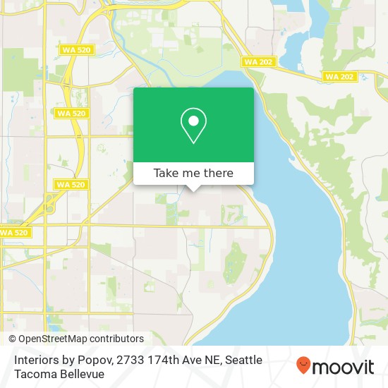 Mapa de Interiors by Popov, 2733 174th Ave NE