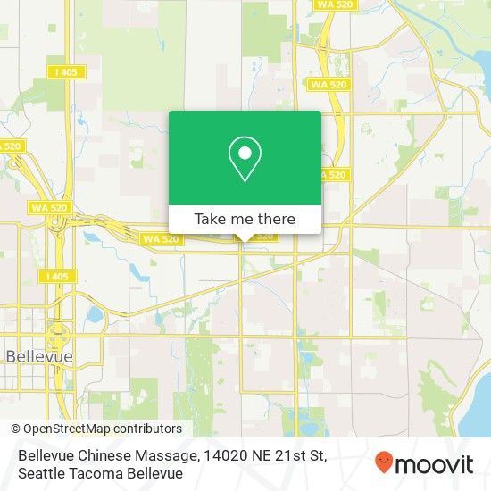 Bellevue Chinese Massage, 14020 NE 21st St map