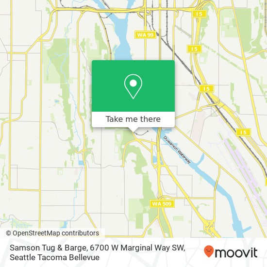 Mapa de Samson Tug & Barge, 6700 W Marginal Way SW
