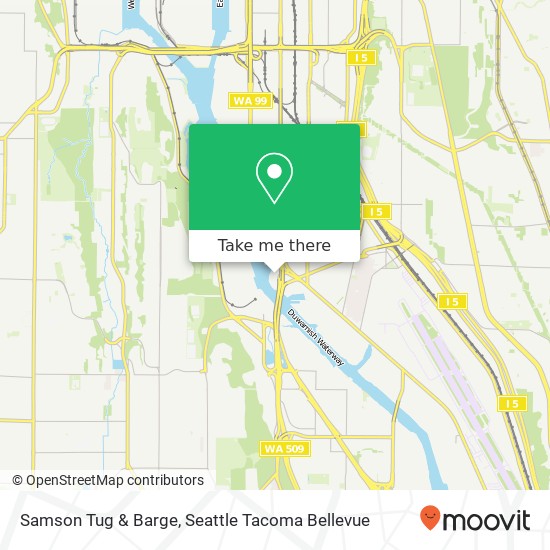 Samson Tug & Barge map