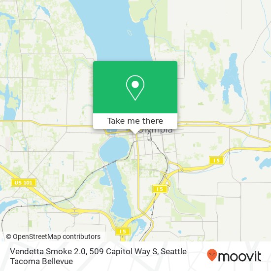 Vendetta Smoke 2.0, 509 Capitol Way S map