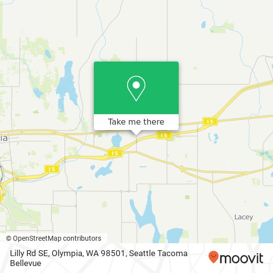 Mapa de Lilly Rd SE, Olympia, WA 98501