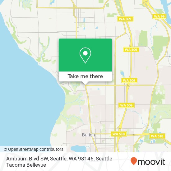 Mapa de Ambaum Blvd SW, Seattle, WA 98146