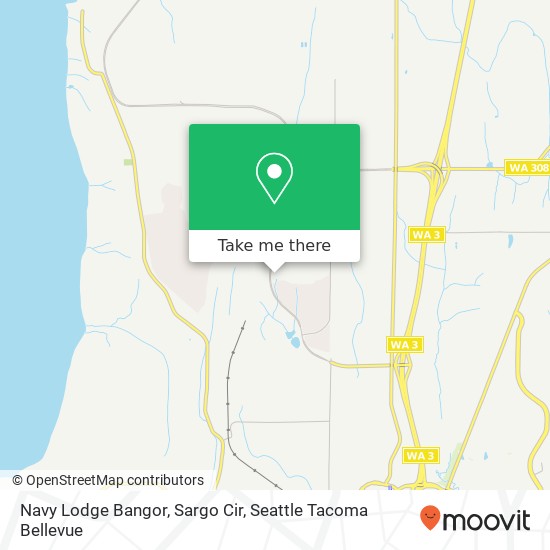 Mapa de Navy Lodge Bangor, Sargo Cir
