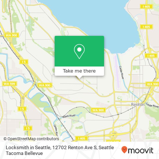 Locksmith in Seattle, 12702 Renton Ave S map