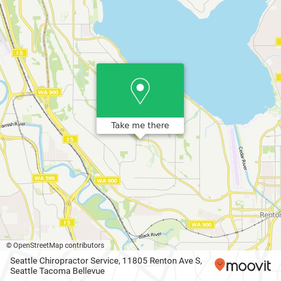 Mapa de Seattle Chiropractor Service, 11805 Renton Ave S