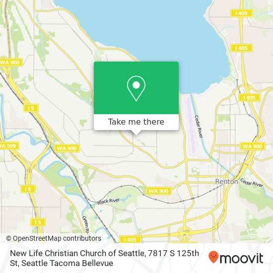 Mapa de New Life Christian Church of Seattle, 7817 S 125th St