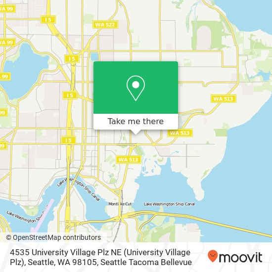 4535 University Village Plz NE (University Village Plz), Seattle, WA 98105 map