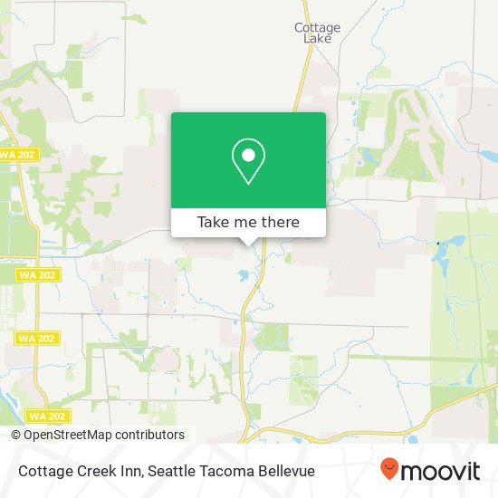 Mapa de Cottage Creek Inn, 12525 Avondale Rd NE