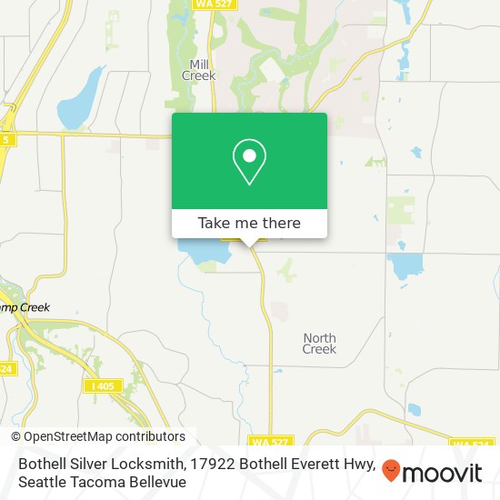 Mapa de Bothell Silver Locksmith, 17922 Bothell Everett Hwy