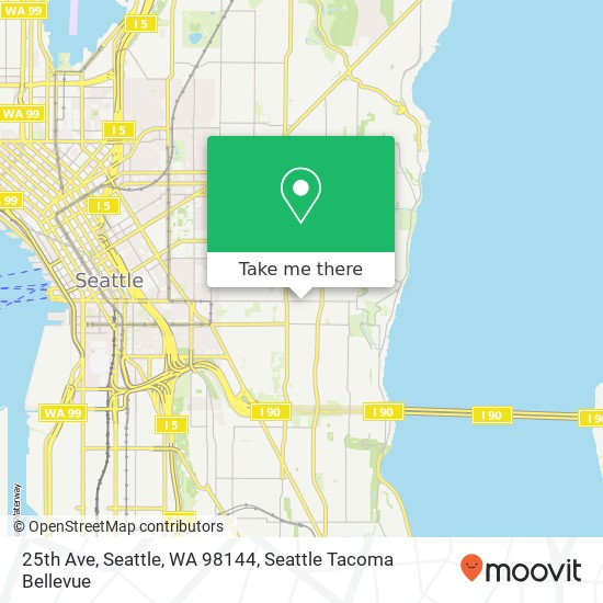 Mapa de 25th Ave, Seattle, WA 98144