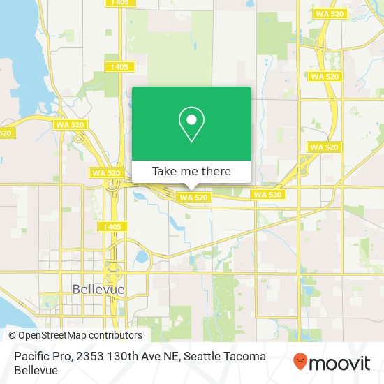 Mapa de Pacific Pro, 2353 130th Ave NE