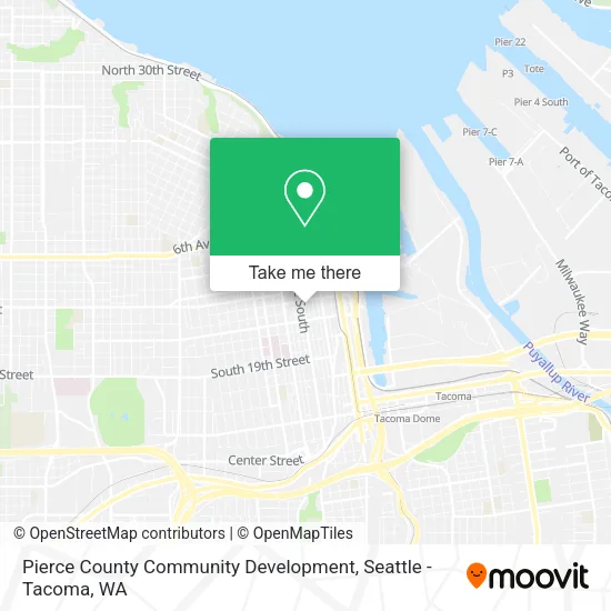 Pierce County Community Development map