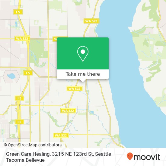 Mapa de Green Care Healing, 3215 NE 123rd St