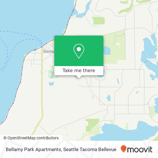 Mapa de Bellamy Park Apartments, 10821 108th Ave SW
