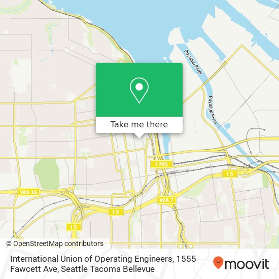 Mapa de International Union of Operating Engineers, 1555 Fawcett Ave