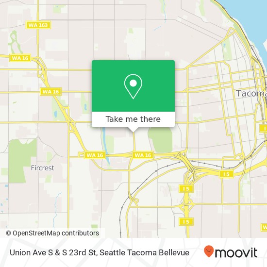Union Ave S & S 23rd St map