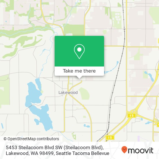 Mapa de 5453 Steilacoom Blvd SW (Steilacoom Blvd), Lakewood, WA 98499