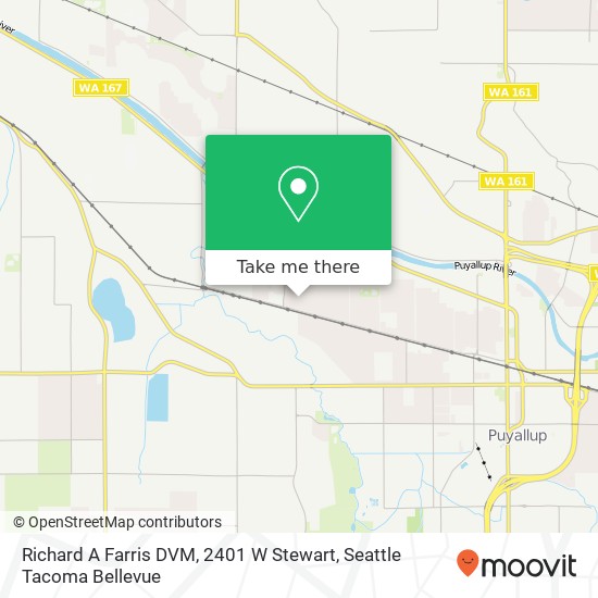 Richard A Farris DVM, 2401 W Stewart map