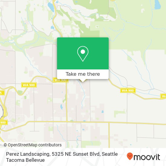 Mapa de Perez Landscaping, 5325 NE Sunset Blvd