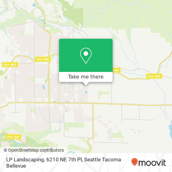 Mapa de LP Landscaping, 6210 NE 7th Pl