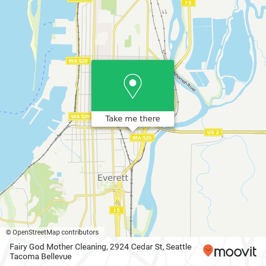 Fairy God Mother Cleaning, 2924 Cedar St map