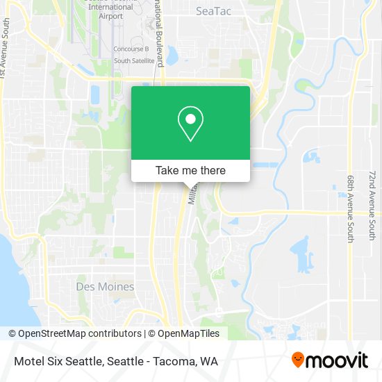 Mapa de Motel Six Seattle